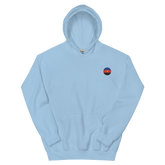 Polyamory Flag Embroidered Circle Hoodie: Celebratory LGBTQ+ Pride Design